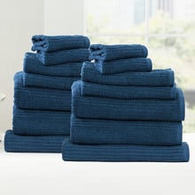 14 Piece Ridgestone Cotton Bathroom Towel Set